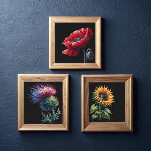 Мак, Чортополох, Соняшник