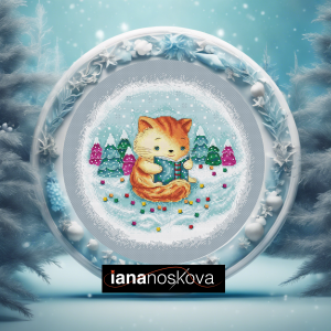 Кошеня з книжкою